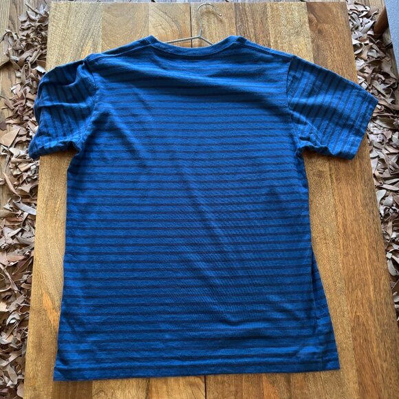 KAWS Uniqlo BFF Stripe Tee T-Shirt Blue Navy stripes Unisex Small - Picture 7 of 7